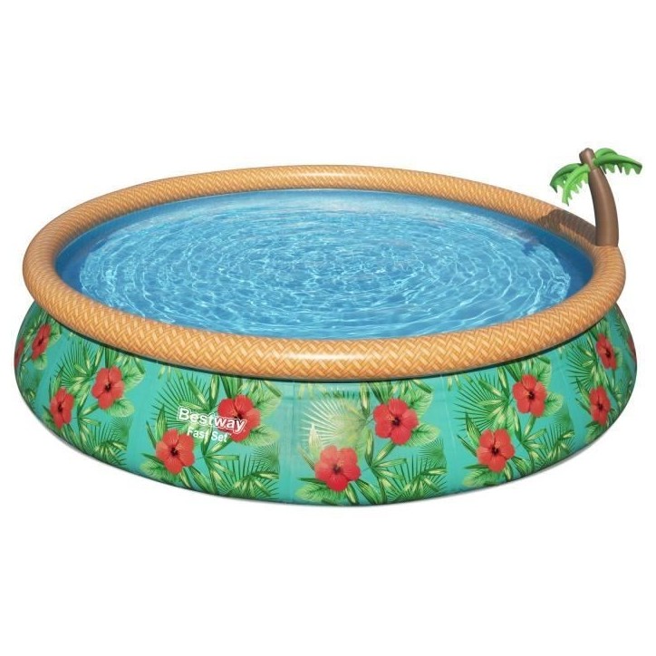 Kit Piscine hors sol autoportante BESTWAY - Fast Set - 457 x 84 cm - Ronde (Livrée avec une pompe de filtration) Kit Piscine hors sol autoportante BESTWAY - Fast Set - 457 x 84 cm - Ronde (Livrée avec une pompe de filtration)