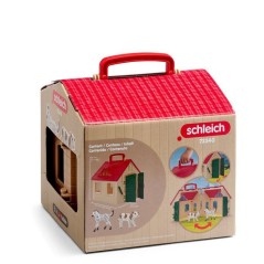 Coffret Ferme Transportable + 2 figurines, figurine miniature de la fe