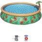 Kit Piscine hors sol autoportante BESTWAY - Fast Set - 457 x 84 cm - Ronde (Livrée avec une pompe de filtration) Kit Piscine hors sol autoportante BESTWAY - Fast Set - 457 x 84 cm - Ronde (Livrée avec une pompe de filtration)