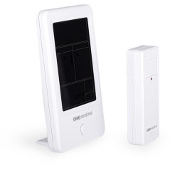 Station météo avec sonde extérieure sans fil - SCS SENTINEL - HCN0076 MeteoColor - Portée : 60 m - 433,92 MHz - Blanc