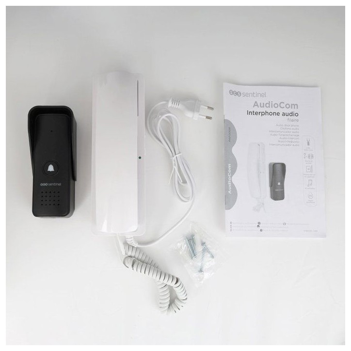 Interphone audio filaire - SCS SENTINEL - AudioCom - Combiné intérieur - Transformateur intégré