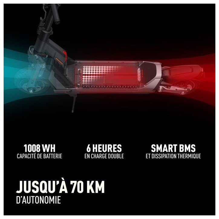 Trottinette électrique - SEGWAY - GT1E - 1500 W - 11 - Autonomie jusqu'a 70 km - 20 AH - Clignotants - Feux Trottinette électrique - SEGWAY - GT1E - 1500 W - 11 - Autonomie jusqu'a 70 km - 20 AH - Clignotants - Feux