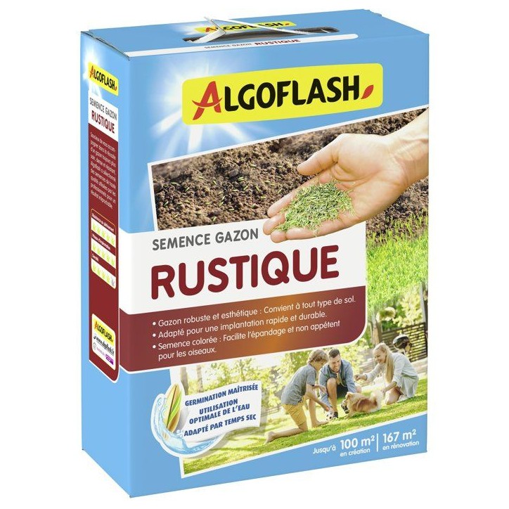 Semences gazon - ALGOFLASH - Rustique - 2,5 kg