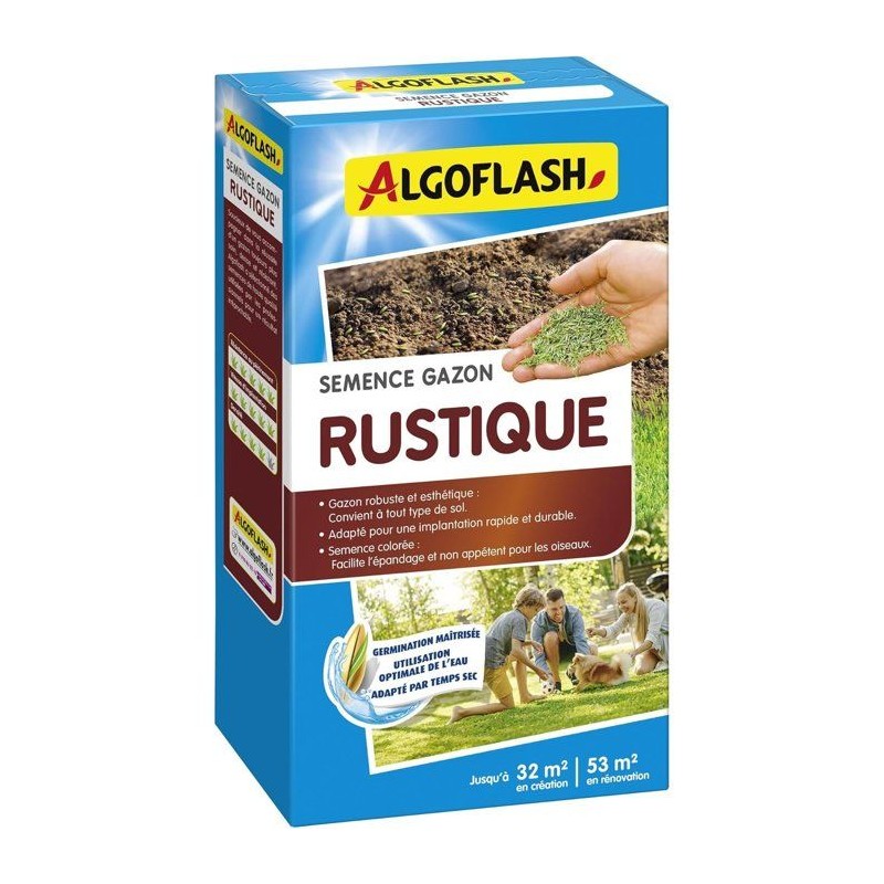Semences gazon - ALGOFLASH - Rustique - 800 g