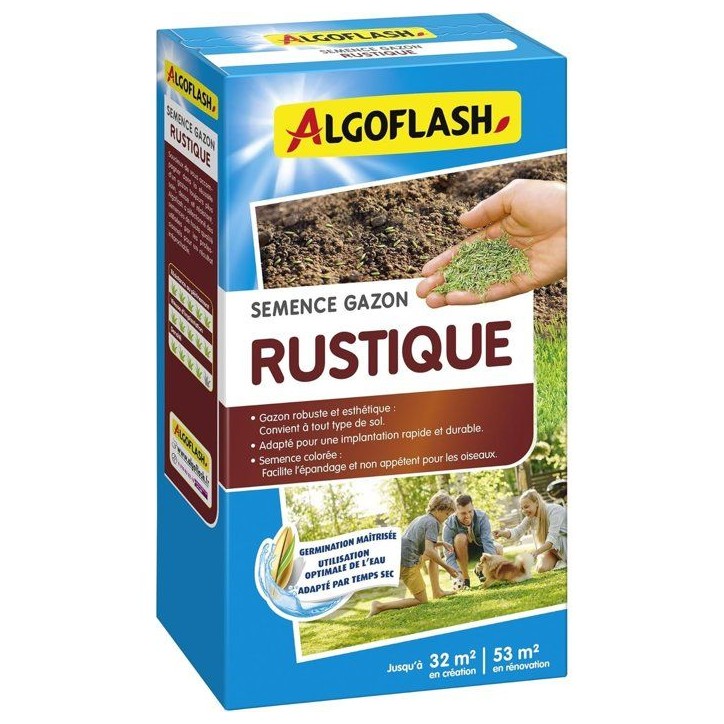Semences gazon - ALGOFLASH - Rustique - 800 g Semences gazon - ALGOFLASH - Rustique - 800 g
