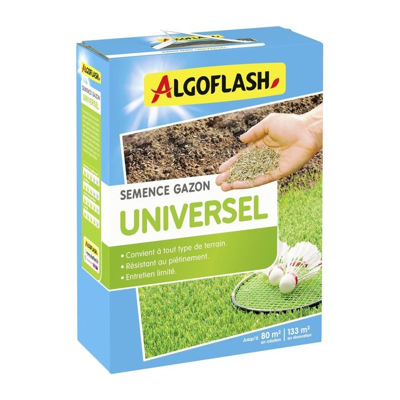 Semences gazon - ALGOFLASH - Universel - 2 kg