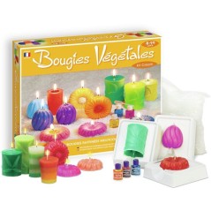 Kit creatif Bougie - SENTOSPHERE - DIY Bougies Végétales - Cire 100%