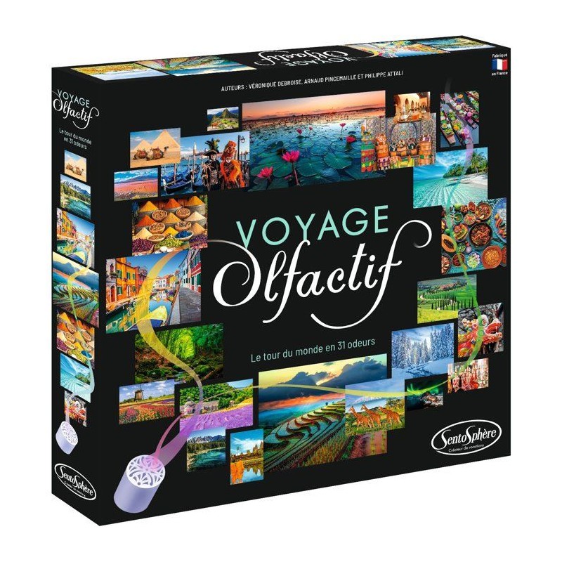 Jeu de société - SENTOSPHERE - Voyage Olfactif - Faire le tour du mo
