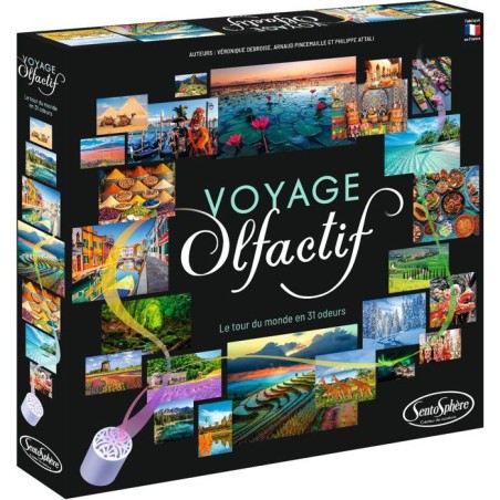 Jeu de société - SENTOSPHERE - Voyage Olfactif - Faire le tour du mo