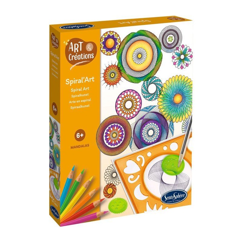Réaliser Ellipses et Rosase multicolores - SENTOSPHERE - Art & Créat