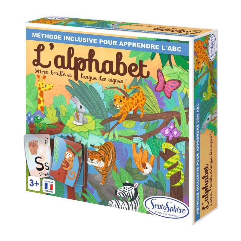 Jeu de société - SENTOSPHERE - L'Alphabet - Majuscule - Minuscule -