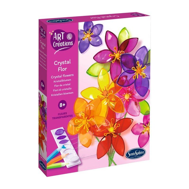 Peinture Vitrail - SENTOSPHERE - Art & Créations - Crystal Flor - 8 f