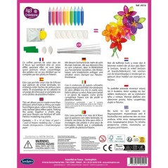 Peinture Vitrail - SENTOSPHERE - Art & Créations - Crystal Flor - 8 f