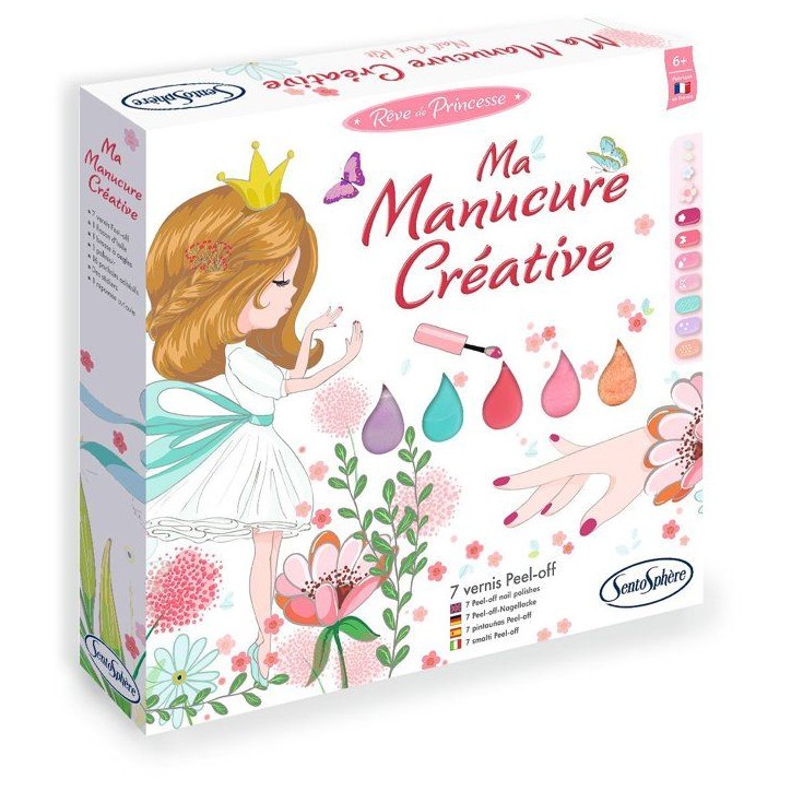 Ma manucure créative - SENTOSPHERE - Reve de Princesse - 7 couleurs de manucure - Des 6 ans Ma manucure créative - SENTOSPHERE - Reve de Princesse - 7 couleurs de manucure - Des 6 ans