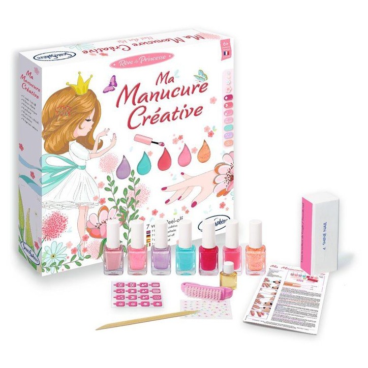 Ma manucure créative - SENTOSPHERE - Reve de Princesse - 7 couleurs de manucure - Des 6 ans Ma manucure créative - SENTOSPHERE - Reve de Princesse - 7 couleurs de manucure - Des 6 ans