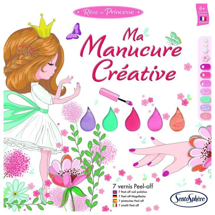 Ma manucure créative - SENTOSPHERE - Reve de Princesse - 7 couleurs de manucure - Des 6 ans Ma manucure créative - SENTOSPHERE - Reve de Princesse - 7 couleurs de manucure - Des 6 ans