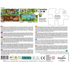 2 Puzzles - SENTOSPHERE - 24 pieces - La Vie Dessus / Vi Dessous - Obs