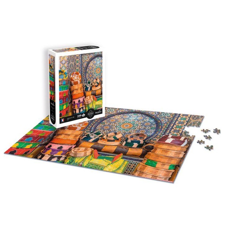 Puzzle - SENTOSPHERE - Calypto - 500 pieces XL - Médine de Fes - Maros - Toucher soyeux - Des 8 ans Puzzle - SENTOSPHERE - Calypto - 500 pieces XL - Médine de Fes - Maros - Toucher soyeux - Des 8 ans