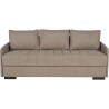Canapé convertible 3 places - BETTA - Tissu beige - Couchage 145 x 19