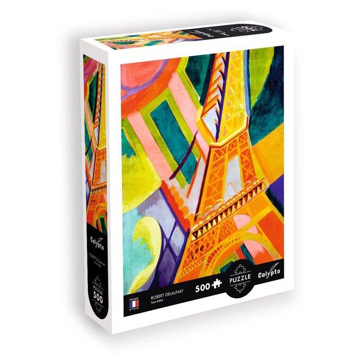 Puzzle - SENTOSPHERE - Calypto - 500 pieces - Tour Eiffel - Robest Delauney - Toucher soyeux - Des 8 ans Puzzle - SENTOSPHERE - Calypto - 500 pieces - Tour Eiffel - Robest Delauney - Toucher soyeux - Des 8 ans