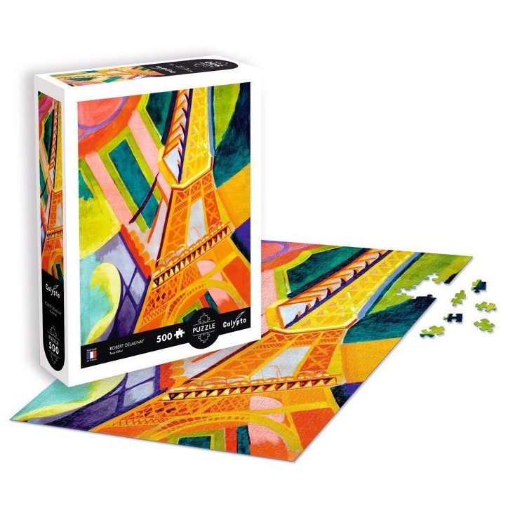 Puzzle - SENTOSPHERE - Calypto - 500 pieces - Tour Eiffel - Robest Delauney - Toucher soyeux - Des 8 ans Puzzle - SENTOSPHERE - Calypto - 500 pieces - Tour Eiffel - Robest Delauney - Toucher soyeux - Des 8 ans