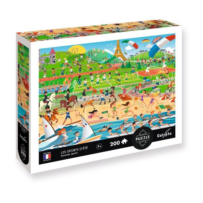 Puzzle - SENTOSPHERE - Calypto - 200 pieces - Les Sports d'été - Des