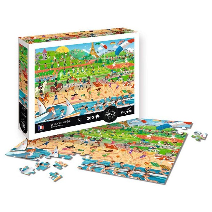 Puzzle - SENTOSPHERE - Calypto - 200 pieces - Les Sports d'été - Des 7 ans Puzzle - SENTOSPHERE - Calypto - 200 pieces - Les Sports d'été - Des 7 ans