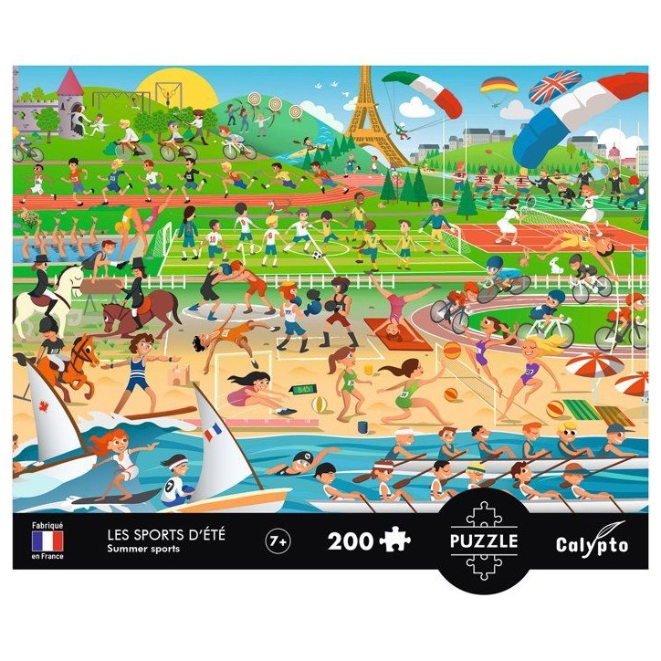 Puzzle - SENTOSPHERE - Calypto - 200 pieces - Les Sports d'été - Des 7 ans Puzzle - SENTOSPHERE - Calypto - 200 pieces - Les Sports d'été - Des 7 ans