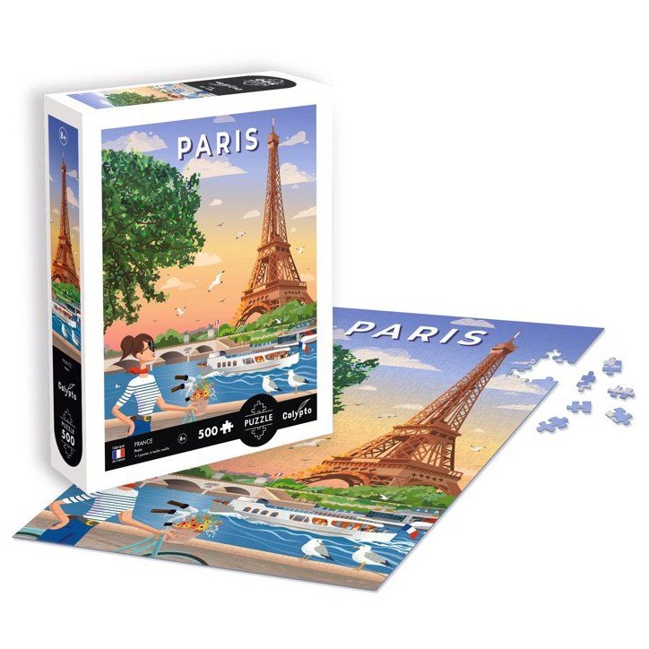 Puzzle - SENTOSPHERE - Calypto - 500 pieces - Paris - Toucher soyeux - Des 8 ans Puzzle - SENTOSPHERE - Calypto - 500 pieces - Paris - Toucher soyeux - Des 8 ans