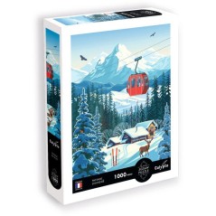 Puzzle - SENTOSPHERE - Calypto - 1000 pieces - Paysage enneigné - Tou