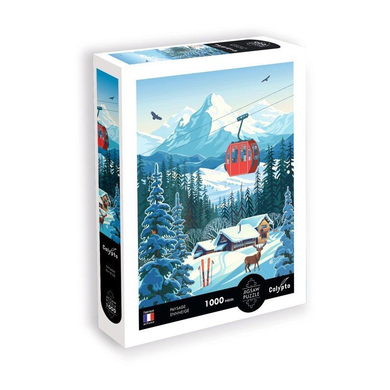 Puzzle - SENTOSPHERE - Calypto - 1000 pieces - Paysage enneigné - Tou