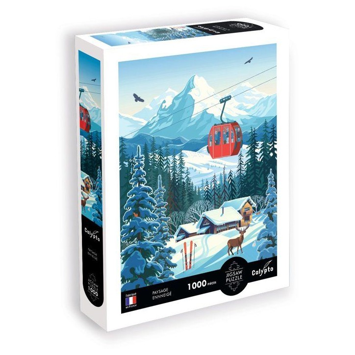 Puzzle - SENTOSPHERE - Calypto - 1000 pieces - Paysage enneigné - Toucher soyeux - Des 9 ans Puzzle - SENTOSPHERE - Calypto - 1000 pieces - Paysage enneigné - Toucher soyeux - Des 9 ans