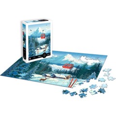 Puzzle - SENTOSPHERE - Calypto - 1000 pieces - Paysage enneigné - Toucher soyeux - Des 9 ans