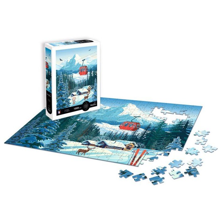 Puzzle - SENTOSPHERE - Calypto - 1000 pieces - Paysage enneigné - Toucher soyeux - Des 9 ans Puzzle - SENTOSPHERE - Calypto - 1000 pieces - Paysage enneigné - Toucher soyeux - Des 9 ans