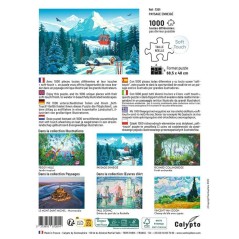 Puzzle - SENTOSPHERE - Calypto - 1000 pieces - Paysage enneigné - Tou