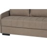 Canapé convertible 3 places - BETTA - Tissu beige - Couchage 145 x 19