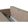 Canapé convertible 3 places - BETTA - Tissu beige - Couchage 145 x 19