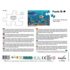 Puzzle - SENTOSPHERE - 36 pieces - La vie sous la mer - Toucher Soyeux