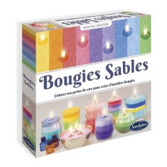 Kit creatif Bougie - SENTOSPHERE - Bougies Sables - Cire sous forme de