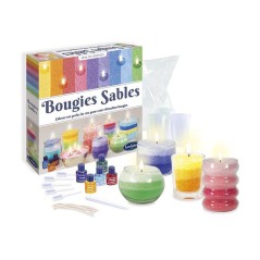Kit creatif Bougie - SENTOSPHERE - Bougies Sables - Cire sous forme de