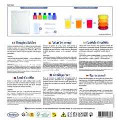 Kit creatif Bougie - SENTOSPHERE - Bougies Sables - Cire sous forme de