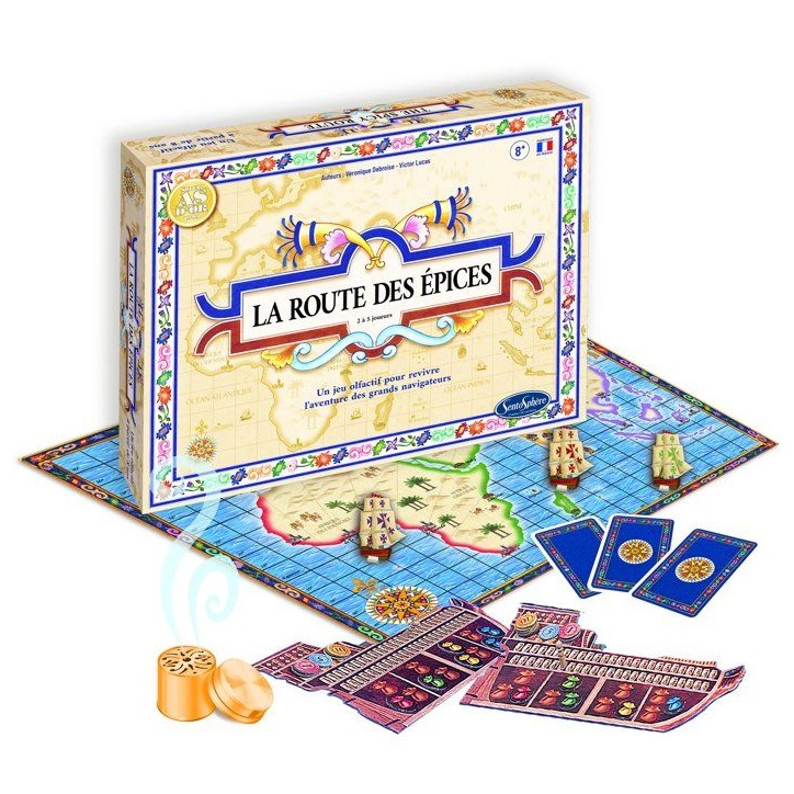 Jeu de société - SENTOSPHERE - La route des épices - A la conquete de nouveau territoire - Des 7 ans Jeu de société - SENTOSPHERE - La route des épices - A la conquete de nouveau territoire - Des 7 ans