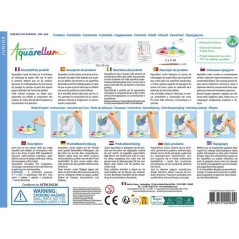 Peinture aquerelle - SENTOSPHERE - Aquarellum Junior - Oiseaux du Paradis - 5 couleurs - Sertissage sur papier Vélin - Des 6 an