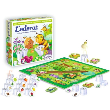 Jeu Sensoriel - SENTOSPHERE - L'Odorat - Associer une odeur a une image - Des 3 ans