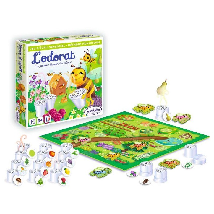 Jeu Sensoriel - SENTOSPHERE - L'Odorat - Associer une odeur a une image - Des 3 ans Jeu Sensoriel - SENTOSPHERE - L'Odorat - Associer une odeur a une image - Des 3 ans