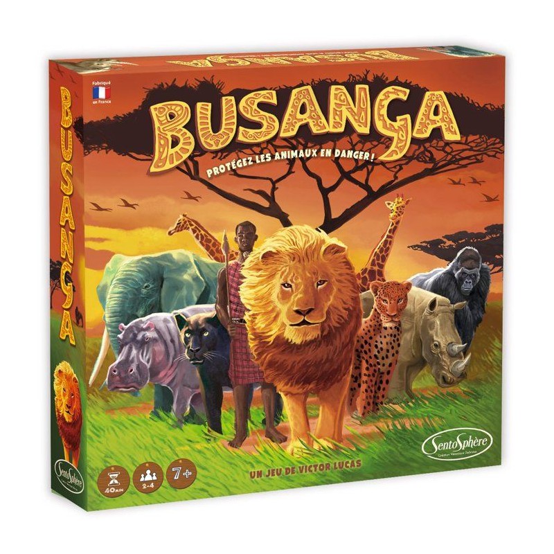 Jeu de société - SENTOSPHERE - Busunga - Sauve les 8 especes en voie