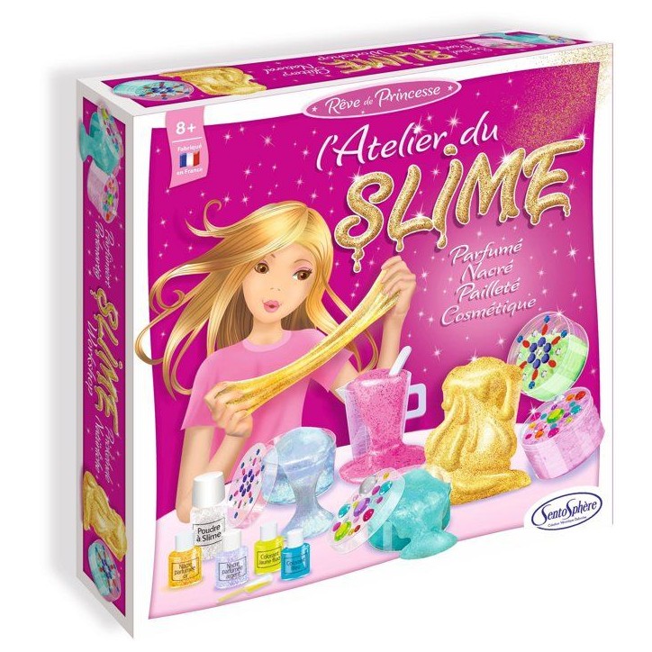 Kit loisir Créatif - SENTOSPHERE - L'atelier du Slime - Gomme D'origine Natuelle - Colorants Cosmétiques - Des 8 ans Kit loisir Créatif - SENTOSPHERE - L'atelier du Slime - Gomme D'origine Natuelle - Colorants Cosmétiques - Des 8 ans