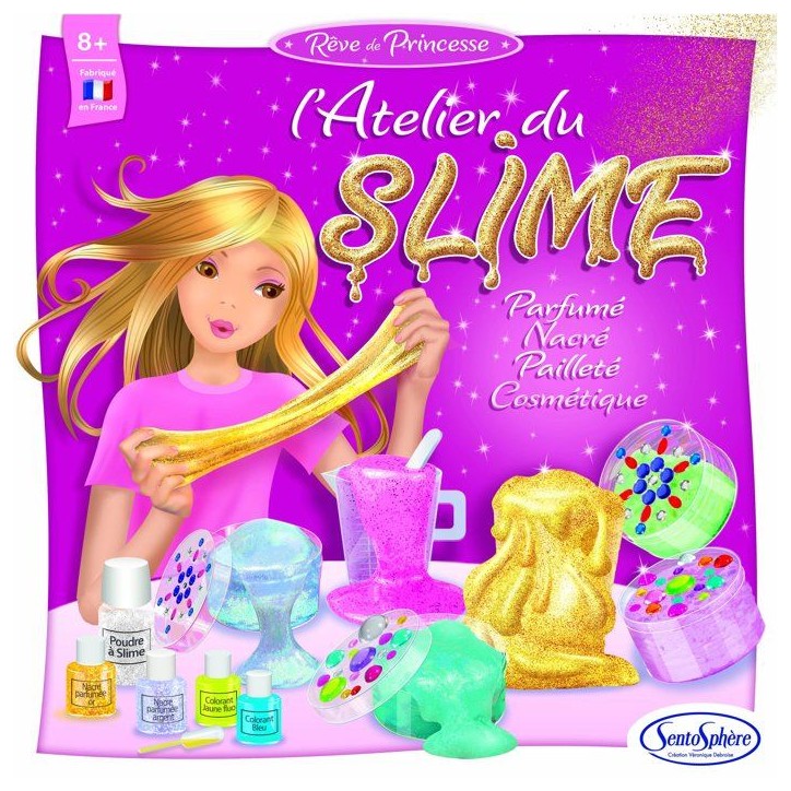 Kit loisir Créatif - SENTOSPHERE - L'atelier du Slime - Gomme D'origine Natuelle - Colorants Cosmétiques - Des 8 ans Kit loisir Créatif - SENTOSPHERE - L'atelier du Slime - Gomme D'origine Natuelle - Colorants Cosmétiques - Des 8 ans