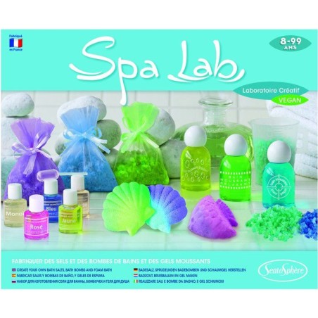 Création de cosmétique - SENTOSPHERE - Spa Lab - Pour une ambiance relaxante - Ingrédients végan - Mini laboratoire - Des 8