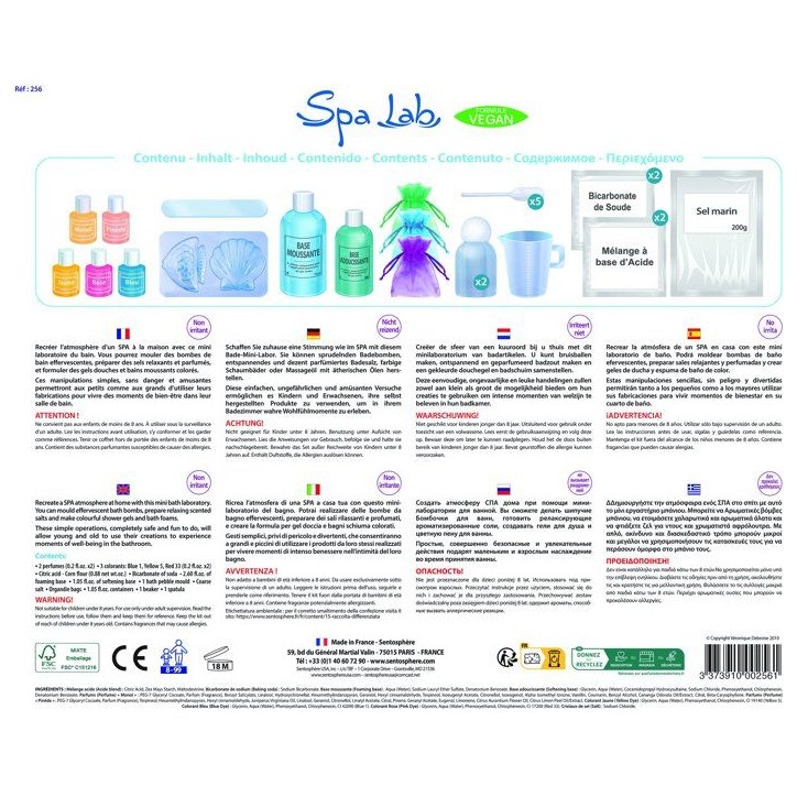 Création de cosmétique - SENTOSPHERE - Spa Lab - Pour une ambiance relaxante - Ingrédients végan - Mini laboratoire - Des 8 Création de cosmétique - SENTOSPHERE - Spa Lab - Pour une ambiance relaxante - Ingrédients végan - Mini laboratoire - Des 8
